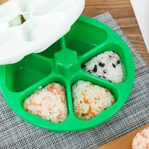 1 1 삼각김밥만들기 주먹밥틀 삼각형모양 도시락싸기, 삼각형 뚜껑이 있는 초밥 틀 세트
