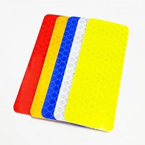 자동차 범퍼 안전 반사 테이프 8cm 10개 오토바이 경고 반사판 스티커