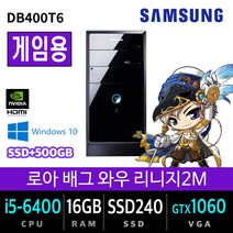 삼성 컴퓨터 본체 사무용 가정용 게임용 데스크탑 HDMI지원 윈도우10, i5-6400/16G/SSD240+500/GTX1060, 삼성6세대게임 1060