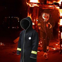 고온 화재 산림 구조 슈트 소방복 소방관 진압복 내화, 탄소 섬유 방화복+ 호흡 장치