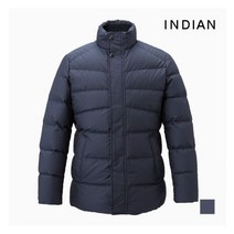 인디안 INDIAN 캐주얼 영 니트에리 배색 다운 점퍼_MITKDUW9401