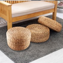 라탄 인테리어 원형 수초 스툴 3size D45-H20, 색상