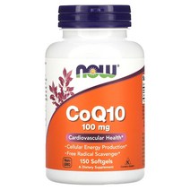 나우푸드 CoQ10 100mg 소프트젤 글루텐 프리 150정 5달분, 150/150/1개, 4개, 150캡슐