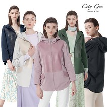 [2021 봄신상!!] 씨티지 (CityGee) 이태리 양가죽 콤비 후드 코트