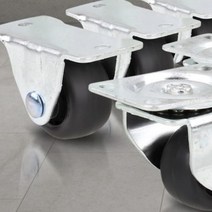 무소음 1인치 경량 소형 미니 바퀴 6개 소형캐스터 발통 CASTER, 경량소형1인치PVC고정 6개