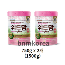 파스퇴르 위드맘 제왕 분유 1단계, 750g, 2캔