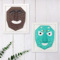 하회탈 액자 만들기 패키지 DIY (5인)