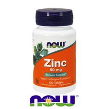 나우푸드 Zinc 징크 아연 글루코네이트 50mg 100정