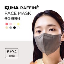 [Live 30매] 금아 라피네 미세먼지 황사방역 마스크 KF94, KF94그레이, M