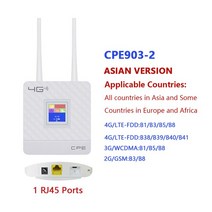 DBIT LTE 4G Wifi 라우터 CPE 무선 외부 안테나 SIM 카드 슬롯 WAN/LAN 포트 이더넷 모뎀, 04 Asian version