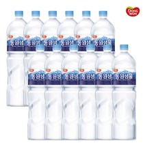 동원샘물 생수 물 2리터 미네랄워터 2L 먹는샘물 수량선택, 6개입