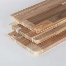 아카시아 원목 상판 200mm x 800mm, 2면라운딩