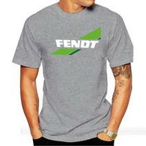 Fendt 농업 농업 트랙터 남성 클래식 티셔츠 코튼 티셔츠 남성 여름 패션 티셔츠 유로 사이즈, grey, L