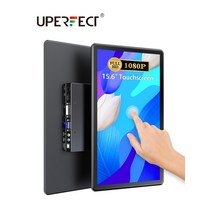 게이밍 모니터 완벽한 터치스크린 휴대용 모니터 15.63939 hdr 1080p ips 라즈베리 파이 vesa hdmi vga dvi 산업용 입력 2000:1 게이밍모니터, 미국 플러그