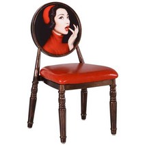 북유럽 엔틱 빈티지 의자 원목 복고풍 그림 감성 홈 카페 인테리어 레트로 체어, 37 AK(실사진옵션이미지참고)