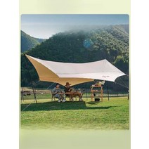 대형 폴대 타프쉘 캐노피 텐트 자외선 햇빛 차단 캠핑, 5.2x4.6m, 20m² 이상의 그늘 영역