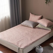 잇츠룸 빨아쓰는 온수매트커버/전기매트커버, 잔꽃_핑크