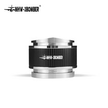 커피 템퍼 자동템핑 바리스타 용품 515358mm 커피 분배기 앰프 탬퍼 듀얼 헤드 커피 레벨러는 조절 가능한 깊이-프로페셔널 에스프레소 핸드 탬퍼에 맞습니다., a, 51mm