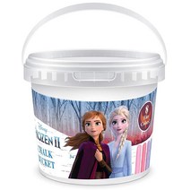 겨울왕국 2 야외 보도 분필 세트 스텐실 버킷 및 데칼 포함 아동용