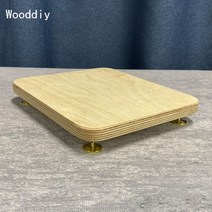 오디오 방진 우퍼 우퍼받침대 Wooddiy 스피커 삼각대베이스 범용 휠 트레이 섀시 충격 흡수 패드 수입 바다 자작 나무 부목, 로그 색상 폭 21 깊이 25피트 못