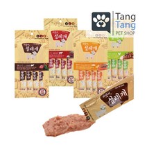 설레개 강아지짜먹는간식 소고기 치킨 연어 양고기 20p 츄르, 20p(4px5개)