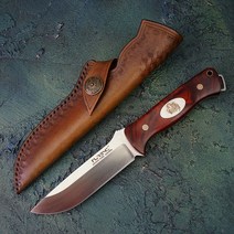 TURENZ-부시크래프트 나이프 풀 탱 A2 스틸 버 우드 핸들 고정 블레이드 칼집 포함 야외 캠핑 생존 도구, [01] L-Rosewood w Sheath