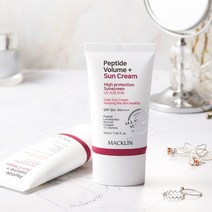 이중차단 펩타이드 볼륨 선크림 50ml 2개 (SPF50+ PA++++) 보습/미백/탄력/자외선차단 기능성 선크림