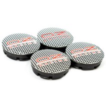 bbs휠O.Z 레이싱 카 스타일링 부품 교체용 외부 56mm 블랙 실버 레드 트리 휠 센터 캡 림 커버 4 개/세트, 06 Lattice Black Red, 1개