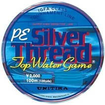 일본직발송 9. 유니치카(UNITIKA) 유니티카(UNITIKA) 라인 실버 스레드 PE Top Water Game 100m 50LB4호, One Size_One Color, One Size_One Color, One Color