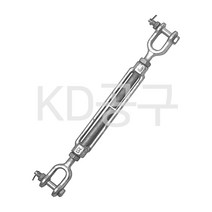 기타 단조 턴버클 J&J 와이어턴버클 와이어로프 장력조절 와이어조절 케이디공구 KD09, 1개, 3/4X12