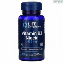LIFE 비타민B3 나이아신 100정 글루텐프리 비3 나이아씬 500MG