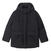 U 컬러블럭후드구스다운