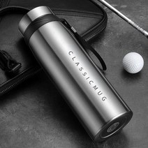 보온병추천 이케아보온병 온도표시보온병 보온보냉물통 보냉병 1500ml1100ml650ml 휴대용 더블 스테인레스 스틸 진공 플라스크 커피 차 보온병 스포츠 여행 머그 대용량, 650ml, 은
