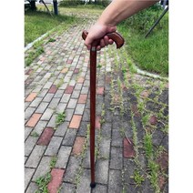 지니홀딩스 노인지팡이 어르신선물 원목 고급 나무지팡이(91cm), 1개
