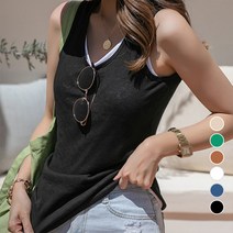 [나크21] (55~88) 레이어드 라운드 린넨나시 NK21-T-37