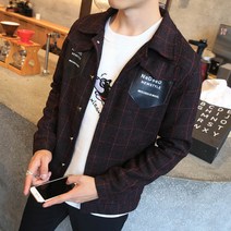 가바바 남성 캐주얼자켓 바둑판무늬가 매력적인 자켓 G14936