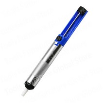 용접 도구 납땜 빨판 제거 펌프 알루미늄 진공 펜 인두 세트 심지 와이어 리드 코드 플럭스 BGA 수리 땜질, [01] Blue, 01 Blue