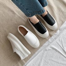 서우뿐 / 키높이 플랫폼 슬립온 단화 캐주얼 밴딩 운동화 4cm