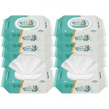50g 테디베어 아기 물티슈 100매x10팩 캡형 알로에베라함유, 50g 평량 엠보싱 테디베어 아기