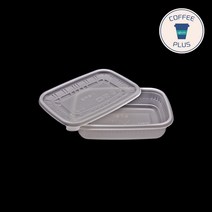 사각 죽 용기 뚜껑 세트(소) 630ml 국 반찬 포장 용기 200개