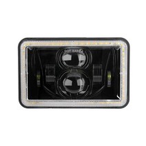 4x6 자동 Led 헤드 라이트 방향 지시등 DRL 방수 60W 6000K 램프 트럭 오프로드 4WD 트랙터 ATV UTE 용 Hi lo 빔, 01 1 Pc