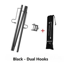 아이스 박스 50 30 40 리터 드라이 스티로폼 미니 가방 야외 캠핑 하이킹 알루미늄 합금 접이식 램프 포스트 폴 휴대 낚시 교수 조명 고정 스탠드 홀더 랜턴 스탠드, 블랙 2