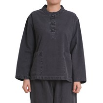 만덕몰 봄 가을 남녀공용 20수 작은 자수 티 바지 세트 개량 생활한복 법복 절복