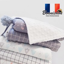 [Bonnichon]프랑스 보니숑 타이블랭킷/스몰사이즈/무형광 아기담요, 타이블랭킷(스몰)-코코브라우니