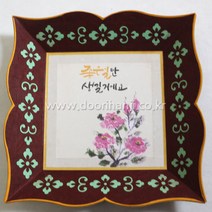 한지 물결접시 DIY 한지공예 만들기세트 두리한지공방, 13.야생화정물결접시(대-2)_갈색