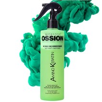 Morfose Ossion 아미노 케라틴 리브인 헤어 컨디셔너 손상되고 칙칙한 을 2단계 컨디셔닝 수분 유지 광택 열 스프레이 400ml(13.5)