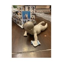 빈티지 로얄 코펜하겐 Porcelain Baby w/Sock 미니 조각상 피겨린