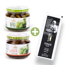 (식품명인) 홍쌍리 청매실농원 고추장장아찌430g+매실절임430g 반찬선물세트, 2병, 430g