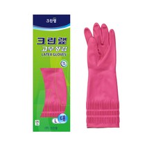 [크린랲] 고무장갑, 핑크, 대(L), 2개