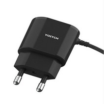 3in1 아이폰 8핀 마이크로 5핀 C타입 멀티 일체형 가정용 충전기, 블랙